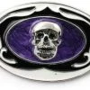Hurly-Burly Skull In Purple Haze Belt Buckle