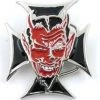 Hurly-Burly (D) Devil On Iron Cross Belt Buckle Belts & Harnesses
