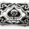 Hurly-Burly Belts & Harnesses Skull And Spades On Decorative Belt Buckle