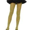 Leg Avenue Hosiery Black And Yellow Stripe Tights 1 Leg Avenue Hosiery Black And Yellow Stripe Tights