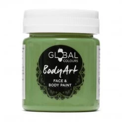 Global Colours Hair & Beauty Olive Green Global Body Art Face And Body Paint 45ml