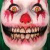 Tinsley Evil Grin Big Mouth Temporary Tattoo Special FX Makeup