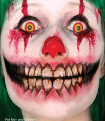 Tinsley Evil Grin Big Mouth Temporary Tattoo Special FX Makeup