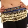 Best Dance Festival Wear Royal Blue And Gold Coin Belt 2 Best Dance Festival Wear Royal Blue And Gold Coin Belt