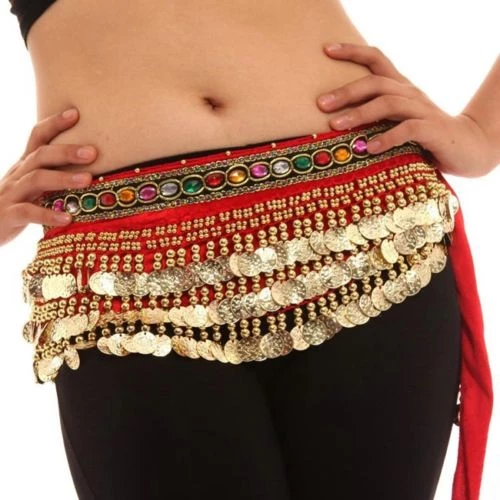 Best Dance Festival Wear Red And Gold Coin Belt 3 Best Dance Festival Wear Red And Gold Coin Belt
