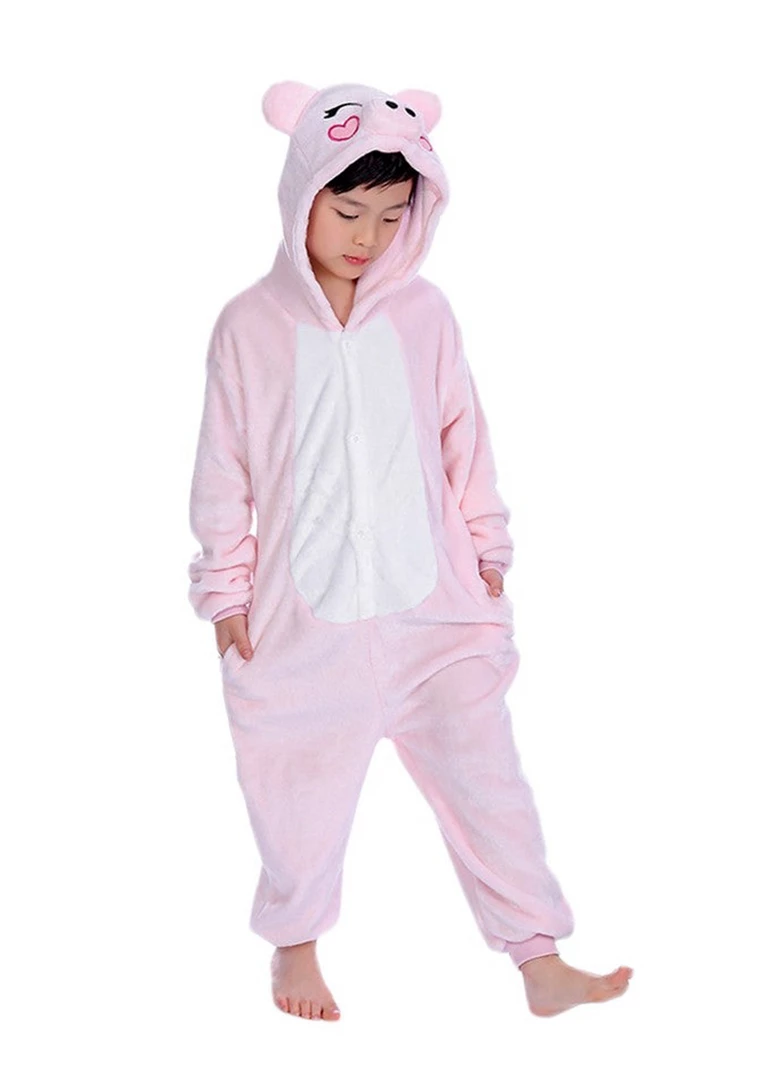 Hurly-Burly Kid's Pink Pig Onesie 3 Hurly-Burly Kid's Pink Pig Onesie