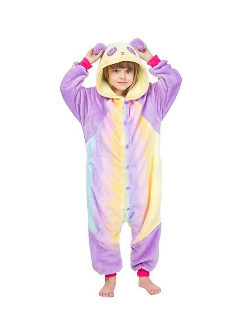 Hurly-Burly Kid's Rainbow Panda Onesie Children's And Infants 3 Hurly-Burly Kid's Rainbow Panda Onesie Children's And Infants