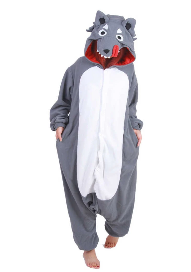 Kigurumi Direct Deluxe Grey Wolf Onesie 3 Kigurumi Direct Deluxe Grey Wolf Onesie