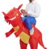 AnneCart Animals And Insects Inflatable Red Ride On Dragon Costume