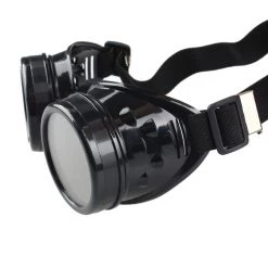 Malltop Black Steampunk Goggles