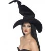 Smiffys Halloween Black Velour Witches Hat 2 Smiffys Halloween Black Velour Witches Hat