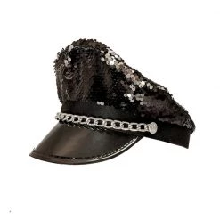 Trademart Pride Black Sequin Hat