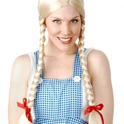 TomFoolery Long Blonde Plaits Wig Oktoberfest Costumes And Accessories