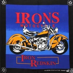 Hurly-Burly (b) Bandanas Blue Irons Motocycle Bandana