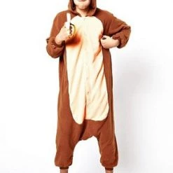 Instyles Brown Monkey Onesie Onesies