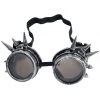 Malltop Brushed Silver Steampunk Goggles With Spikes 1 Malltop Brushed Silver Steampunk Goggles With Spikes