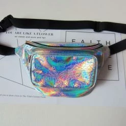 AnneCart Bum Bag Metallic Holographic Rose Festival