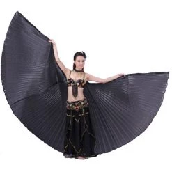 Best Dance Metallic Black Isis Wings Festival Wear