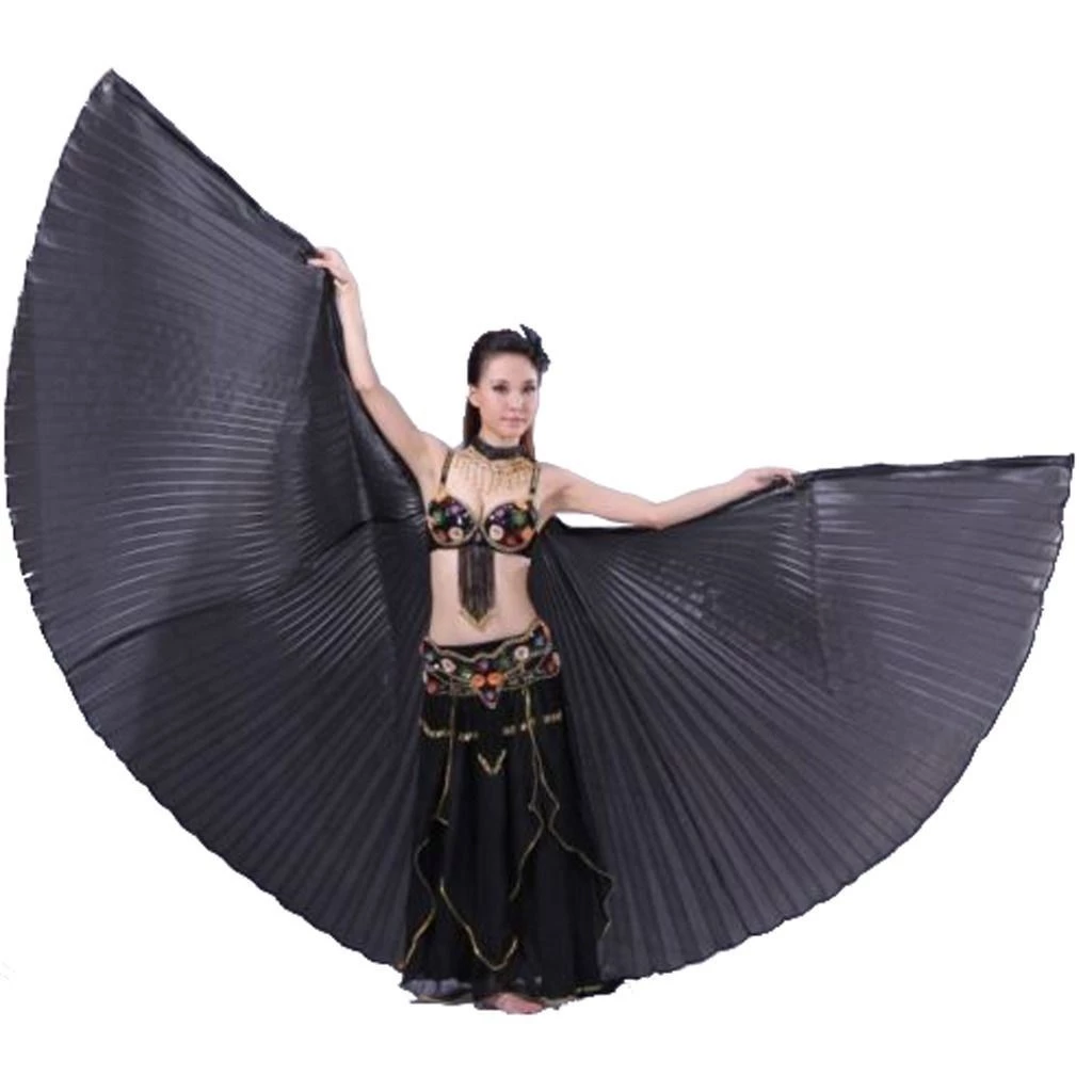 Best Dance Metallic Black Isis Wings Festival Wear 3 Best Dance Metallic Black Isis Wings Festival Wear