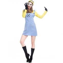 AnneCart Adults Ladies Minion Dress Costume