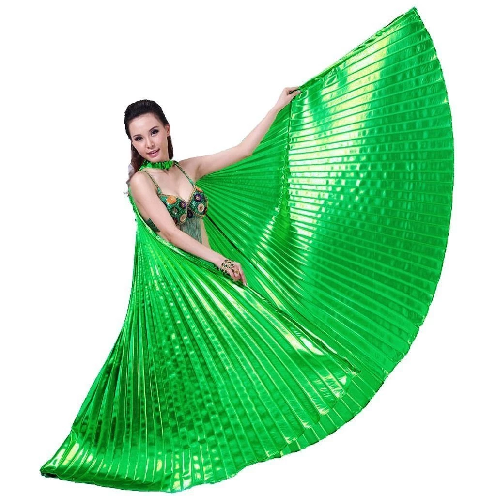 Best Dance Festival Wear Metallic Green Isis Wings 3 Best Dance Festival Wear Metallic Green Isis Wings