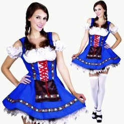 Sweidas Blue Alpine Girl Costume Oktoberfest Costumes And Accessories