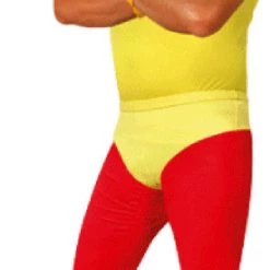 Sweidas 80's - 90's Workout & Hiphop Hulk Hogan Wrestler Costume