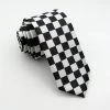 Annecart Black And White Checked Necktie