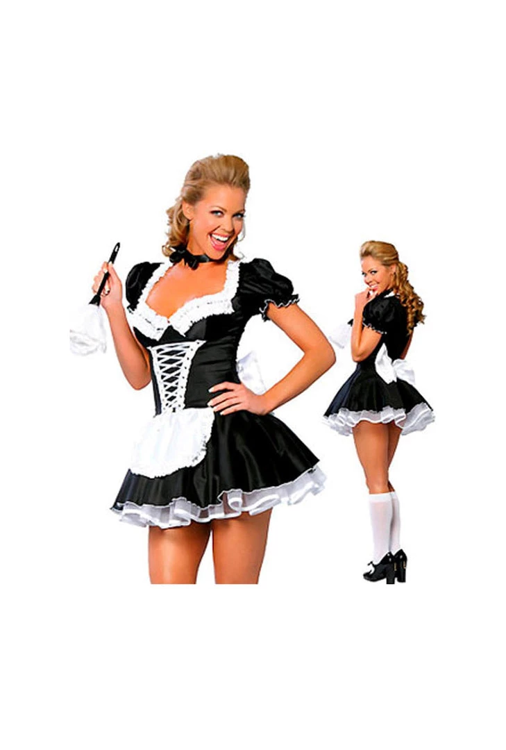 AnneCart French Maid With Big Bow Costume 3 AnneCart French Maid With Big Bow Costume
