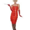 Hurly-Burly Long Red 1920's Flapper Costume 1920's Great Gatsby 1 Hurly-Burly Long Red 1920's Flapper Costume 1920's Great Gatsby