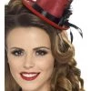 Smiffys Red Mini Top Hat Hats & Headwear
