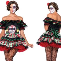Leg Avenue Day Of The Dead Dress 5 Leg Avenue Day Of The Dead Dress