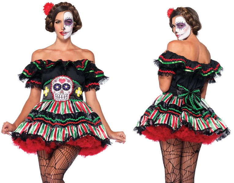 Leg Avenue Day Of The Dead Dress 4 Leg Avenue Day Of The Dead Dress