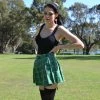 Cara Skirts Adjustable Green Plaid Skirt