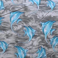 Hardwood Grey And Blue Angelfish Print Button Down Shirt Dress Shirts