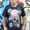 Hurly-Burly (D) Day Of The Dead Skull T-Shirt