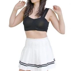 Hurly-Burly White Tennis Pleat Skirt Skirts