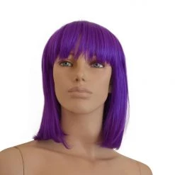 Bell's Wigs Deluxe Royal Purple Bob Wig