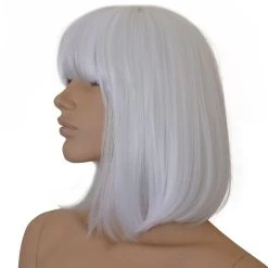 Bell's Wigs Deluxe White Bob Wig