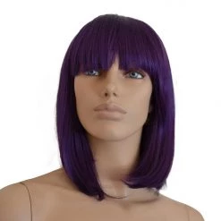 Bell's Wigs Deluxe Dark Purple Bob Wig
