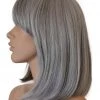 Bell's Wigs Deluxe Grey Bob Wig
