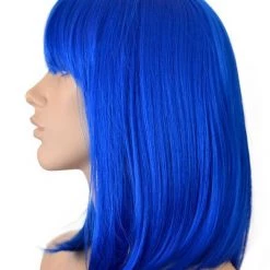 Bell's Wigs Deluxe Royal Blue Bob Wig