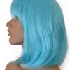 Bell's Wigs Deluxe Light Blue Bob Wig