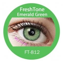 Dinna Freshtone Premium: Emerald Green Contact Lenses