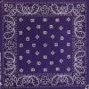 Hurly-Burly (b) Dark Purple Paisley Bandana Bandanas