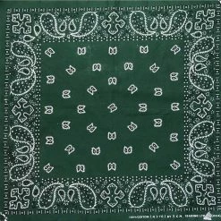 Hurly-Burly (b) Dark Green Paisley Bandana