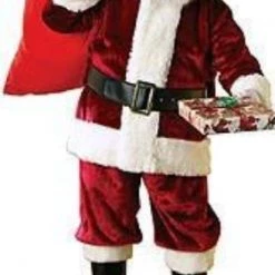 Rubies Deluxe Deep Red Santa Claus Costume