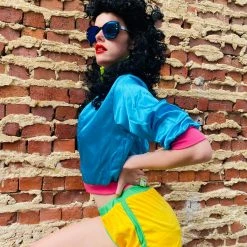 Smiffys 80's - 90's Workout & Hiphop Skater Girl Costume