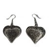 Hurly-Burly (j) Jewellery Silver Heart Steampunk Earrings