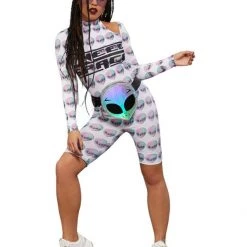 Smiffys Space Alien Unitard Adults